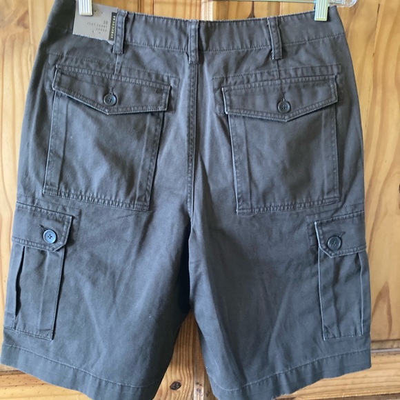Men’s Structure dark brown flat front cargo shorts size 30 - NWT - Picture 3 of 6